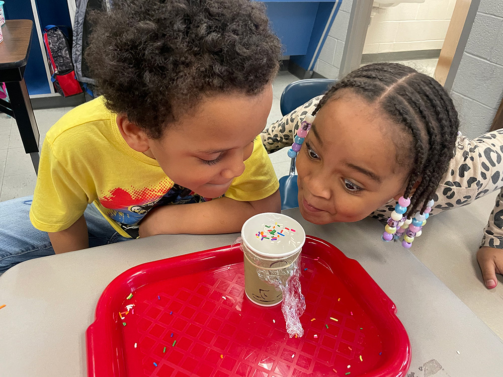 Kids exploring vibrations